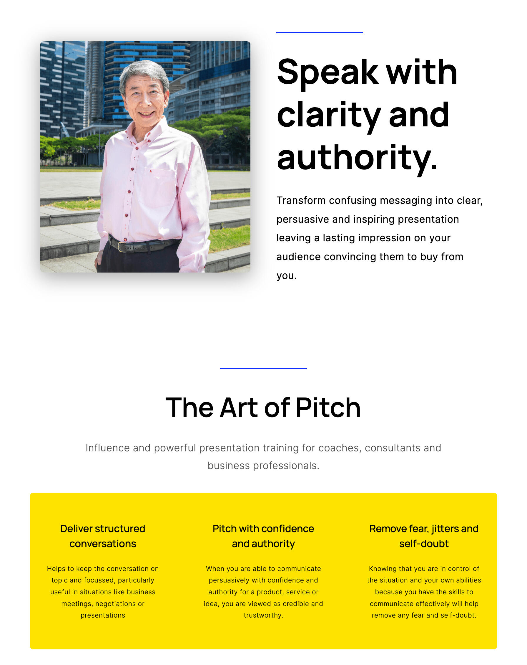 The art of pitch